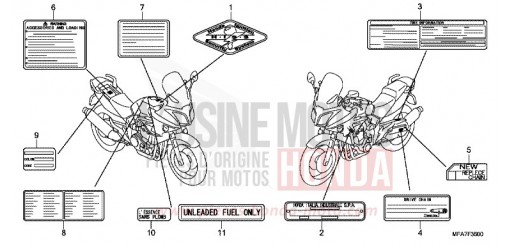 CAUTION LABEL CBF10007 de 2007